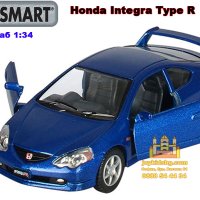 Honda Integra Type R мащабен модел 1:34 KiNSMART, снимка 2 - Коли, камиони, мотори, писти - 42482371