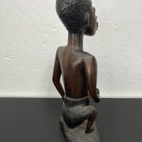 Африканска дървена фигура на жена. №5118, снимка 6 - Колекции - 44510048