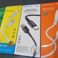 Borofone USB кабели поддържащи бързо зареждане  - type-c или micro, снимка 2 - USB кабели - 34222265