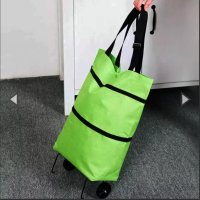  Сгъваема пазарска чанта с колелца, снимка 3 - Чанти - 41965797
