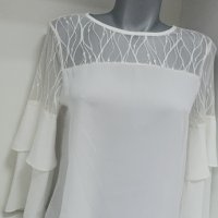 Ефирна елегантна дамска блузка , снимка 8 - Блузи с дълъг ръкав и пуловери - 41619800