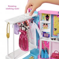 Детски комплект за игри - Barbie Dream Closet 60см , розов, снимка 2 - Играчки за стая - 39675003