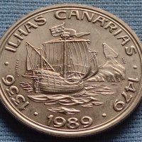 Монета 100 ескудос 1989г. Португалия КОРАБИ ILHAS CANARIAS 34330, снимка 8 - Нумизматика и бонистика - 42711192