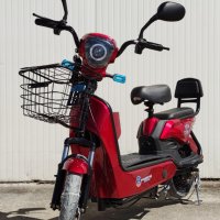 Електрически скутер EcoWay 350 вата модел MK-K бордо цвят 20Ah батерия, снимка 1 - Мотоциклети и мототехника - 40409935