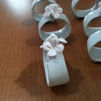 Порцеланови пръстени за салфетки рингове халки , снимка 4 - Антикварни и старинни предмети - 41101996