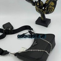 Черна чанта Prada , снимка 1 - Чанти - 35930996