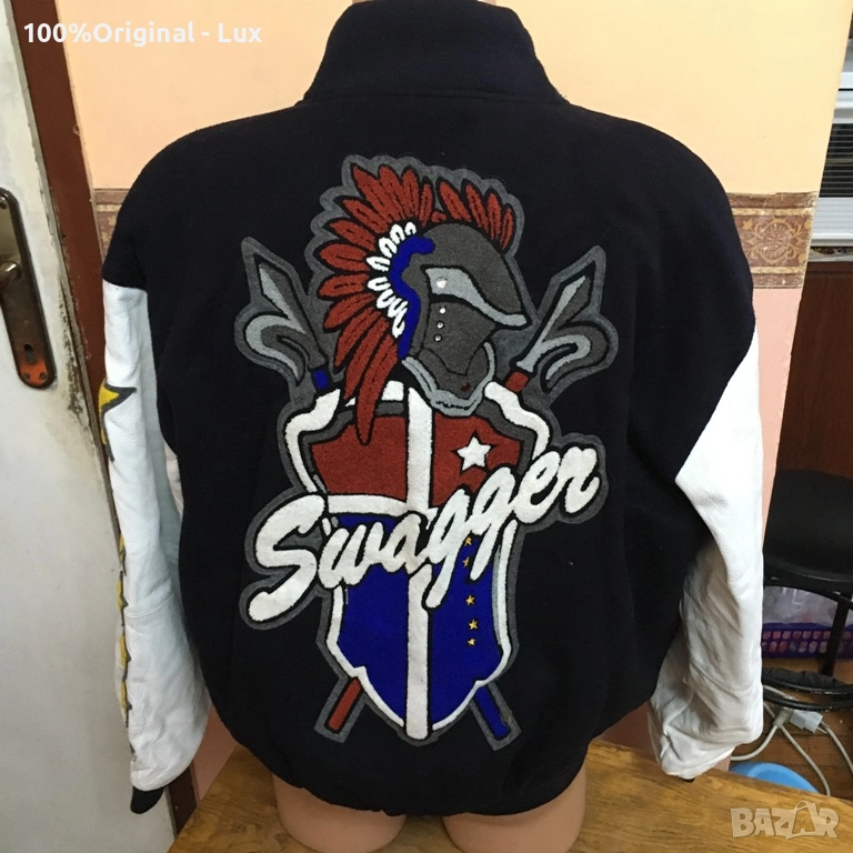 Разпродавам-Swagger -USA.Кожа и Вълна.Оргинал.Нов-ХЛ, снимка 1