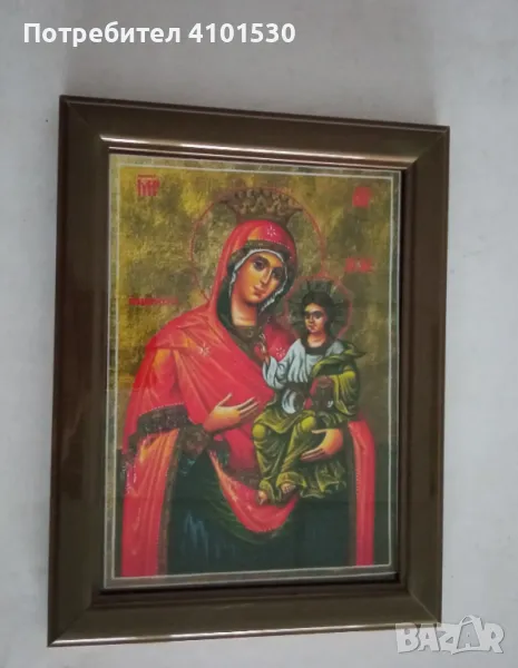 Света Богодорица с младенеца, снимка 1