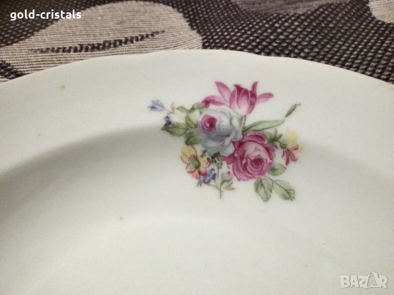 Стар български порцелан чинии дълбоки, снимка 1