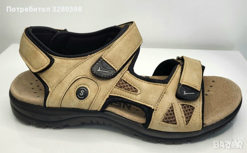 Мъжки сандали в бежав цвят 2634-3 beige, снимка 1