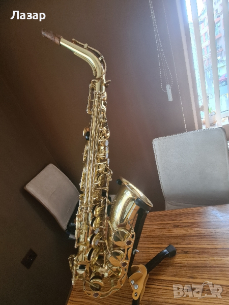 Saxophone Yamaxa Yas32 Purple logo-Ямаха Яс32 пърпъл лого, снимка 1