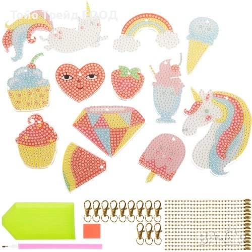 Диамантен гоблен с ключодържатели, снимка 1