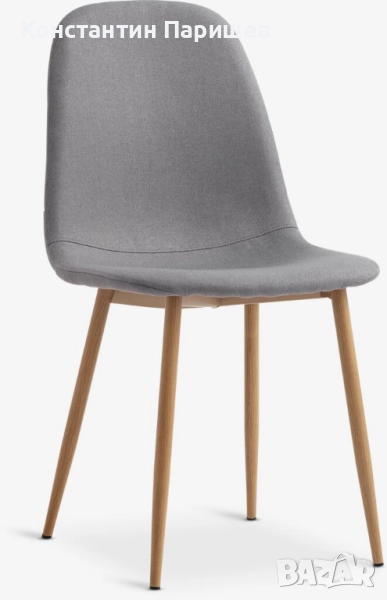 Чисто нови трапезни сиви столове, снимка 1