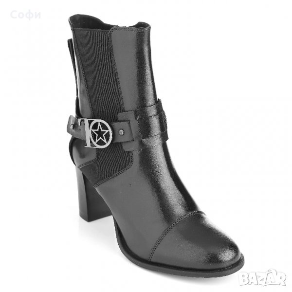 Дамски боти THOM by Thomas Rath, Естествена кожа, Метални детайли, Номер 36, Черен, снимка 1