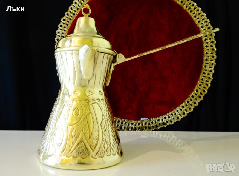 Джезве с капак,кана,бронз. , снимка 1