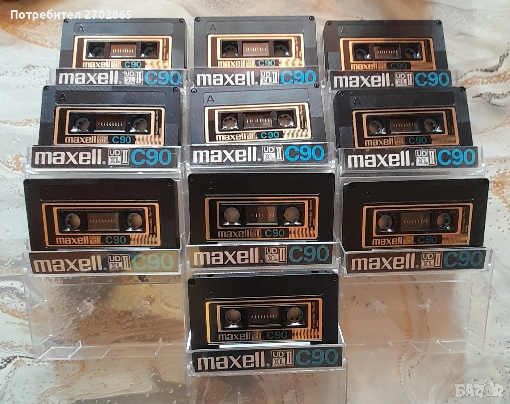 Аудио касети , MAXELL UD XLII  / Златни / - 90 мин. - хром, снимка 1