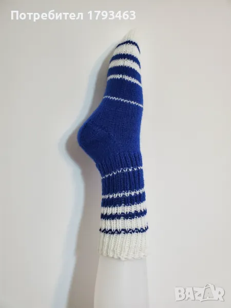 Ръчно плетени дамски чорапи размер 38, снимка 1