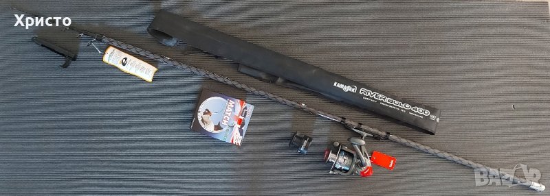 Чисто нова 4м. болонеза kamazaki ,акция 10-30гр + макара kaida и 150м влакно ,въдица риболов такъм, снимка 1