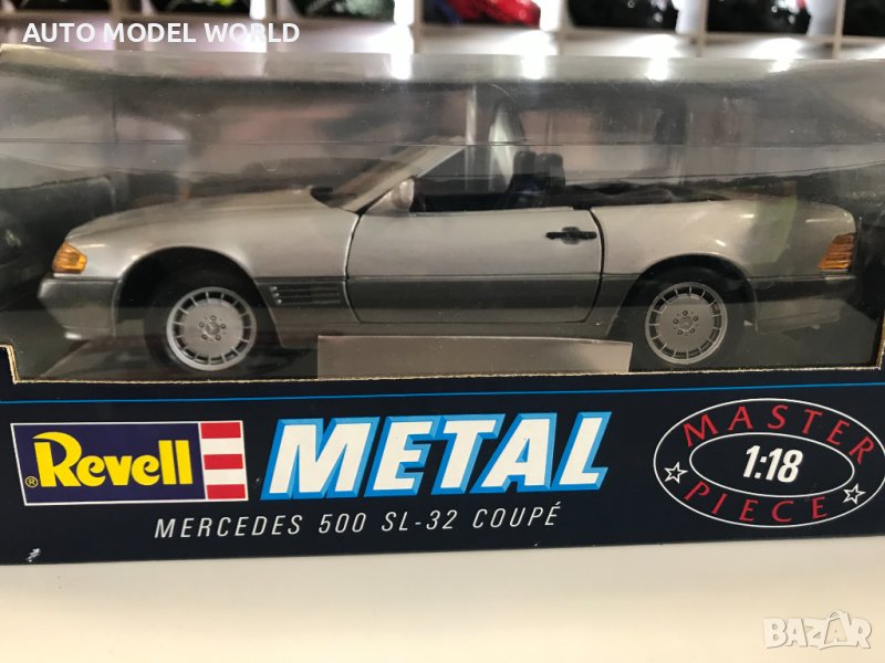 REVELL метална колекционерска количка MERCEDES SL500 1991г. 1:18, снимка 1