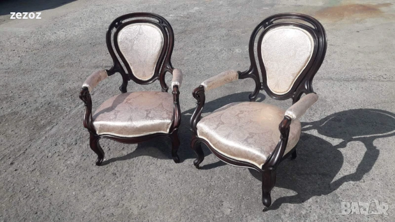 Кресла антикварни махагон-2бр., снимка 1