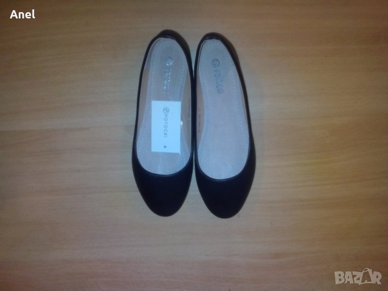 Промо оферта: Класически балеринки Potocki от еко кожа, стелка от естествена кожа, 37, чисто нови, снимка 1