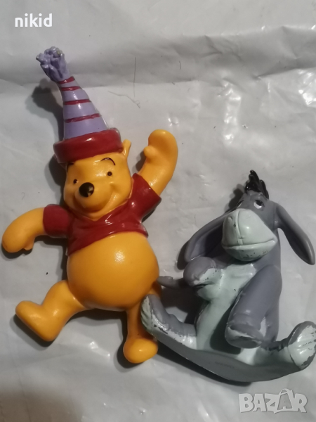 Мечо Пух и Йори пластмасови фигурки пластмасова играчка фигурка за игра и торта, снимка 1