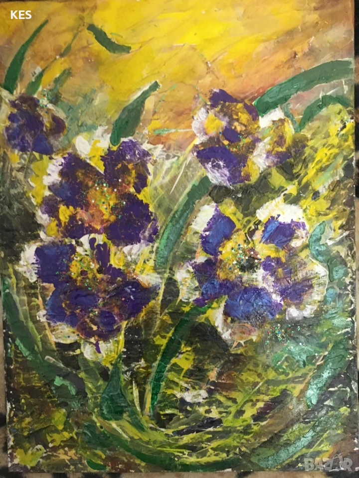 Абстрактни теменуги, снимка 1