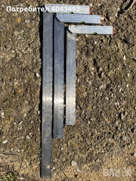 Индустриални линийки от неръждаема стомана с 90 градуса ъгъл - многофункционален , снимка 1