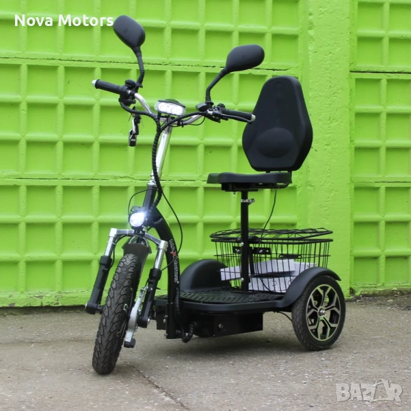 Електрическа Триколка А3 750W BLUE (с предно предаване) Nova Motors, снимка 1