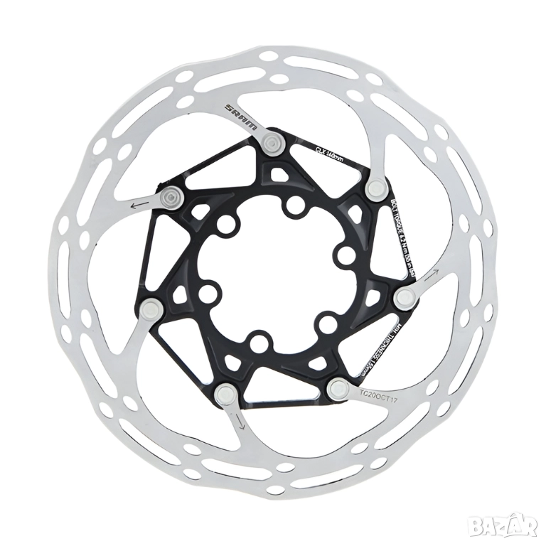 Sram CenterLine X 140mm 6-Bolt IS лек ротор диск за спирачки на шосеен Гравъл и МТБ планински байк, снимка 1