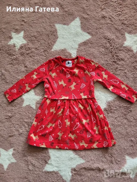 Коледна рокля за момиче на 2-3г George , снимка 1