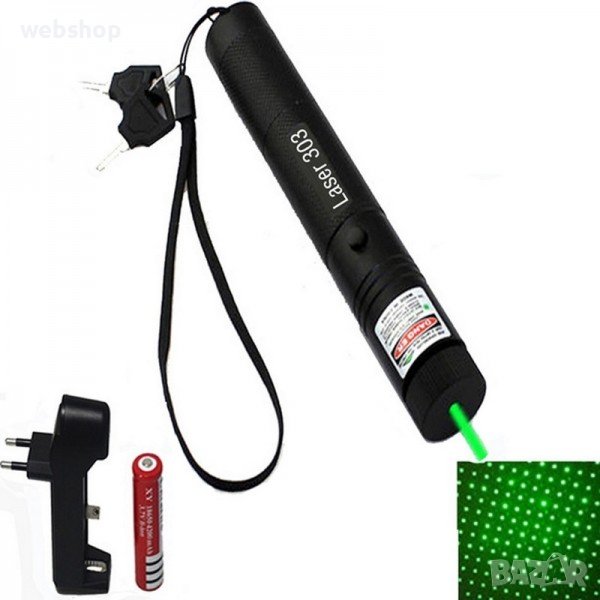 ЗЕЛЕН ЛАЗЕР GREEN LASER POINTER, снимка 1