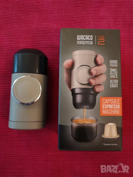 Преносима еспресо, капсул кафемашина Wacaco Minipreso NS2. , снимка 1