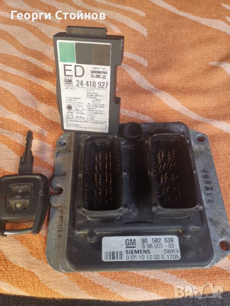 Компютър /ECU за двигател на Опел 1.8 116 к.с X18XE1 безин Зафира А, Астра Г, Вектра В, снимка 1