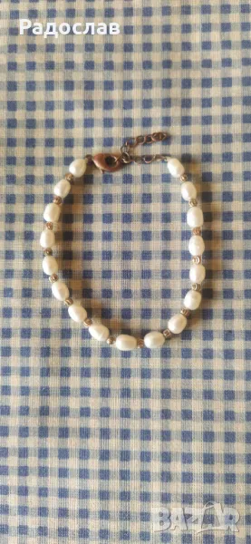 гривна с натурални перли, снимка 1