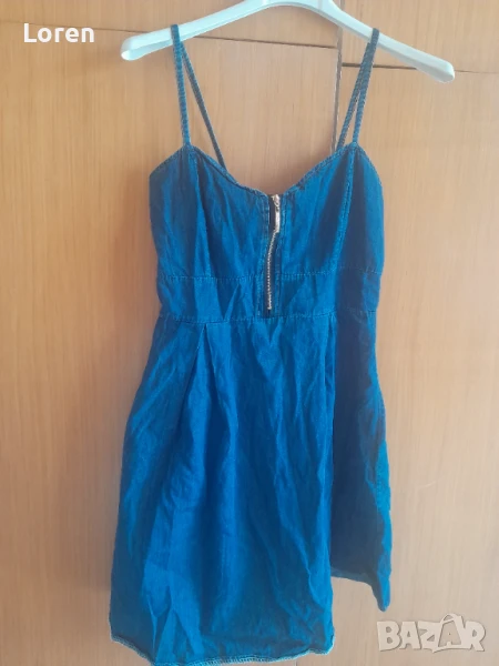 Рокличка от тънък плат тип дънков, снимка 1