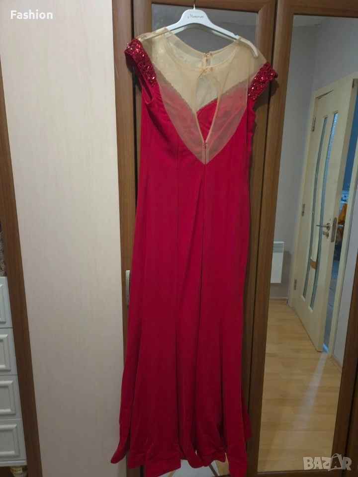 официална рокля цвят червен номер 42, снимка 1