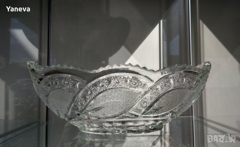 Кристална , тежка , масивна фруктиера . , снимка 1