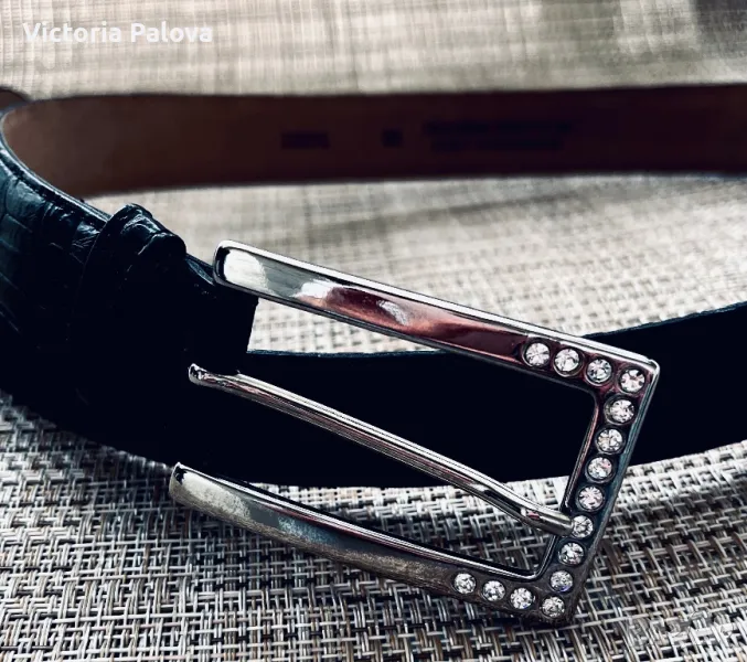 Красив черен колан естествена кожа, снимка 1