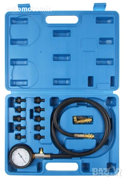 Тестер за налягане на маслото,12 бр., 0-8 бара, манометър за масло с маркуч - 0136 , снимка 1