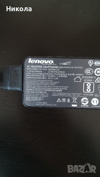 Оригинално зарядно за Lenovo 20V 2.25A, снимка 1