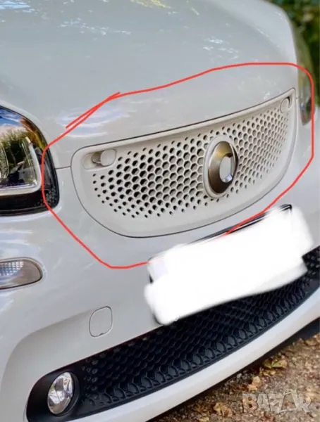 Smart 453 Fortwo/Forfour - предна решетка / бял цвят, снимка 1