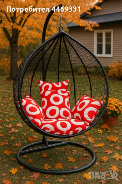Градинска висяща люлка тип гнездо,яйце–Промоция! , снимка 1