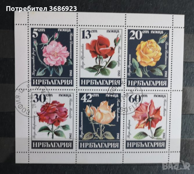 1985 (20 юли). Български рози. , снимка 1