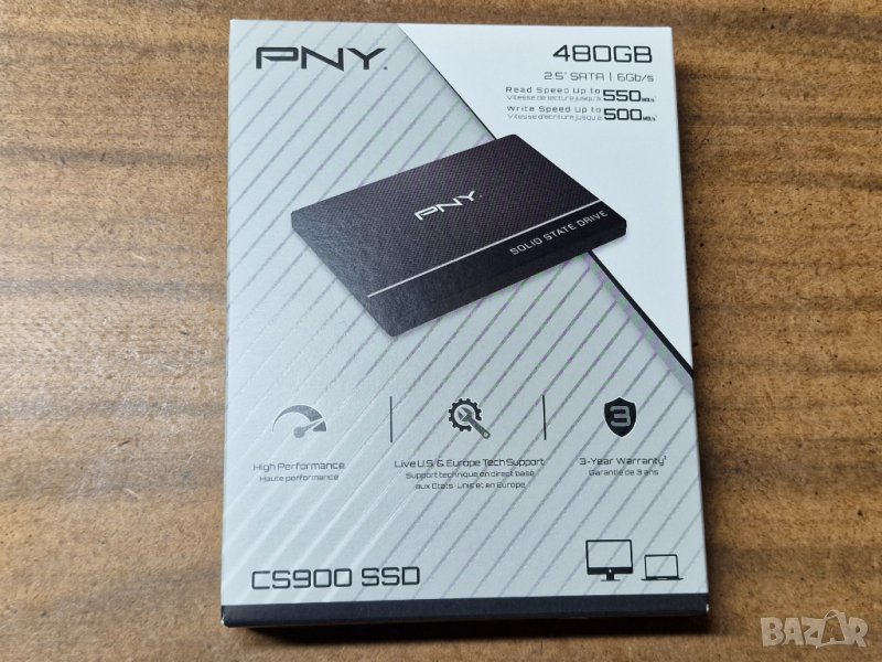 Нов бърз SSD диск ССД хард диск 480GB PNY, снимка 1