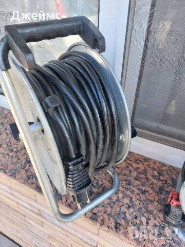 Удължител Немски / разклонител / Макара 40 метра с 3 гнезда , снимка 8 - Други инструменти - 52532490