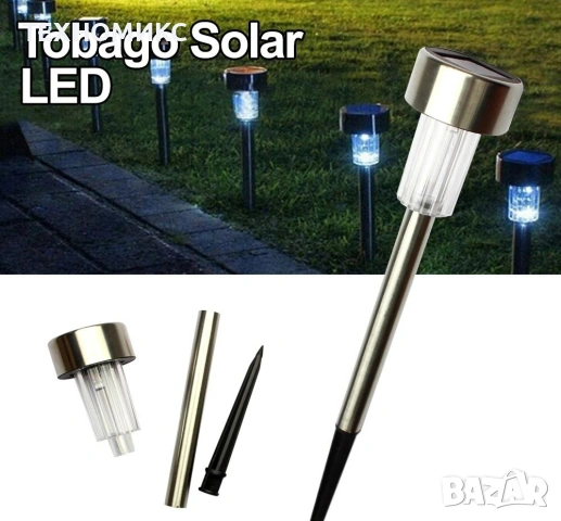 Комплект от 6 броя LED соларни лампи, снимка 17 - Соларни лампи - 53809673