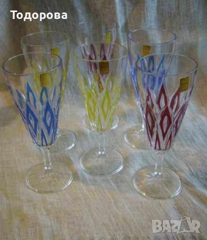 Комплект винени чаши, снимка 6 - Чаши - 44619710