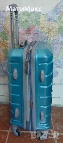 Куфар твърд с дръжка на колела, снимка 2 - Куфари - 55986651