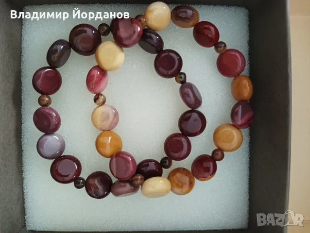 гривни и комплект с обеци ръчна изработка от естествени камъни, снимка 7 - Гривни - 49135222